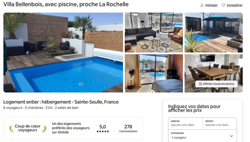 Maison avec piscine proche La Rochelle